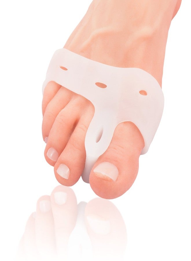 Dr. Frederick's Original Deluxe Bunion Pad & Toe Spacer - 2 Pieces - Soft Gel Toe Separators for Active People - Pain Relief for Bunions & Tailor's Bunions - Heavy Duty - Image 1